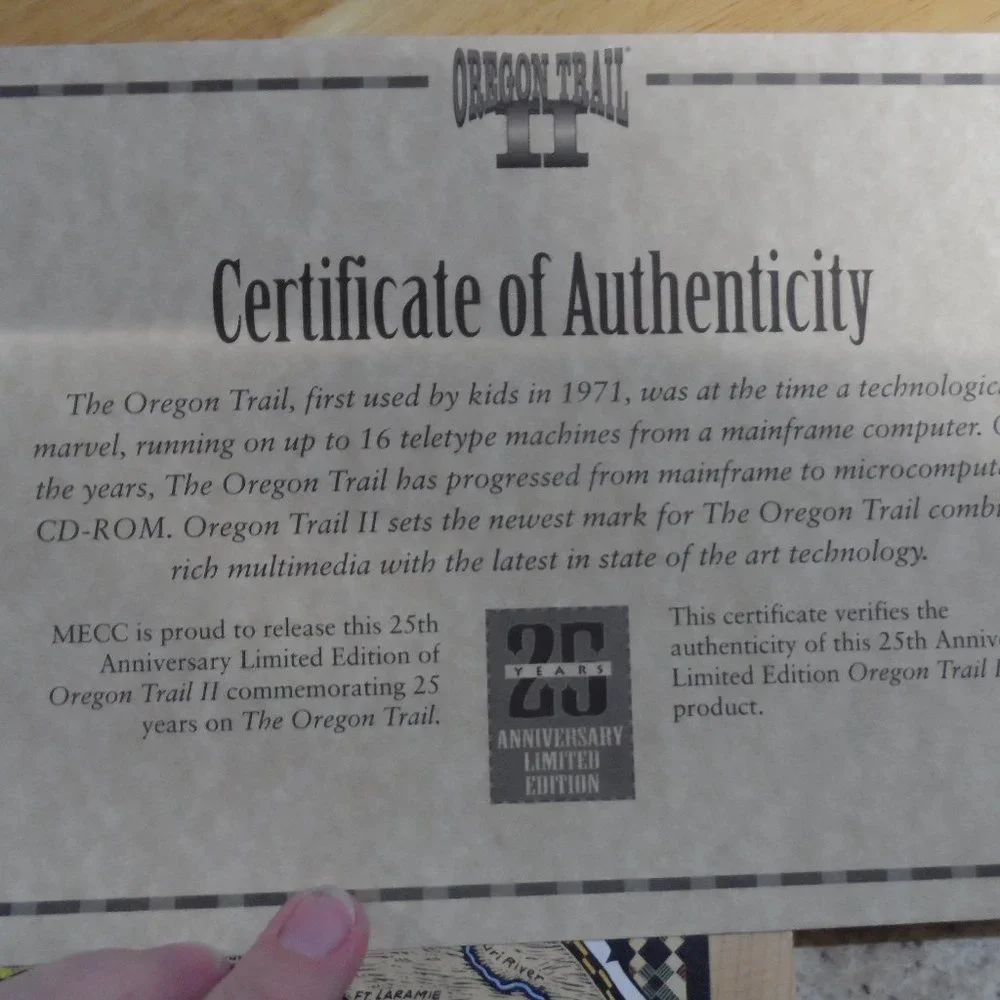 Oregon Trail II 25th Anniversary Limited Edition PC Game + Box + Strategy Guide